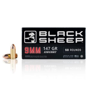 Black Sheep 9x19mm 147gr Sub-Sonic FMJ - 50 Round Box
