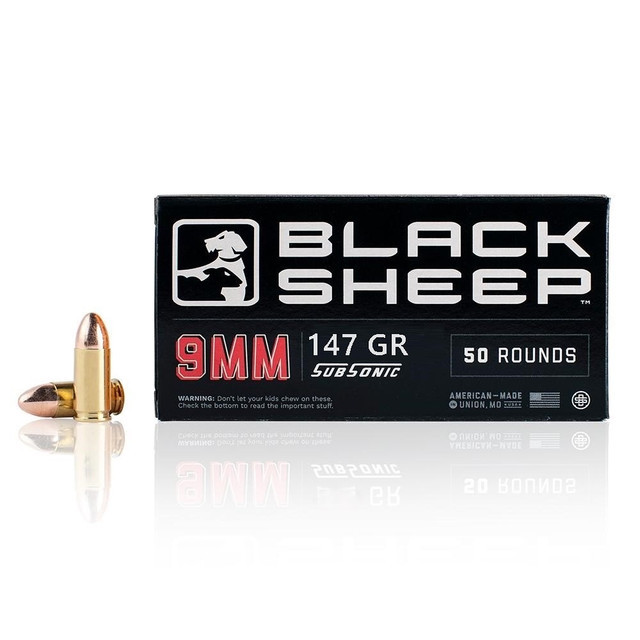 Black Sheep 9mm Luger 147gr FMJ Brass – 1000rd