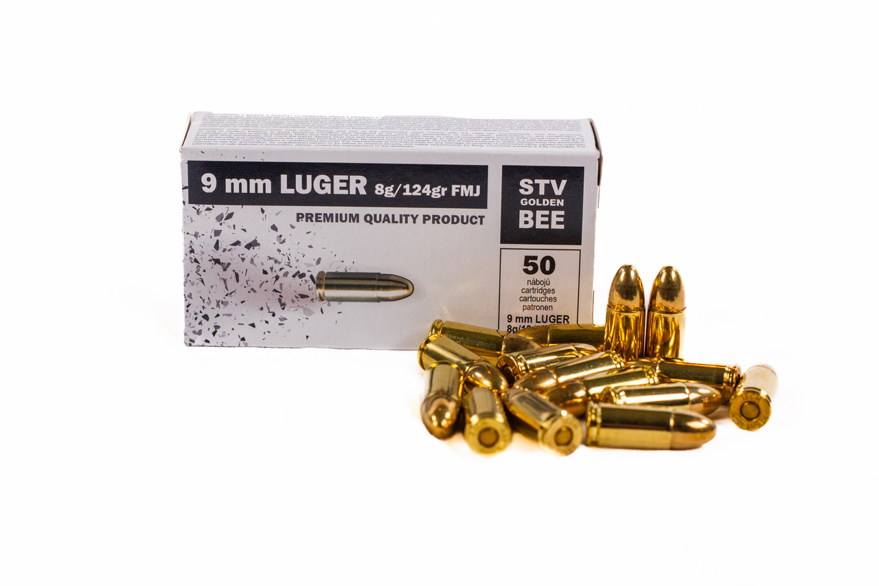 STV 9mm Luger 124gr FMJ Brass – 1000rd